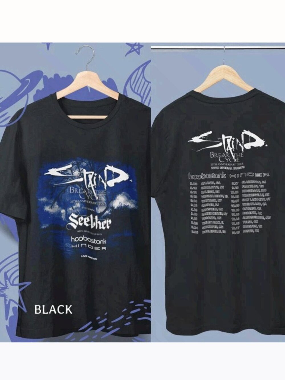 Staind Break The Cycle Tour 2026 Graphic Band Unisex T-Shirt